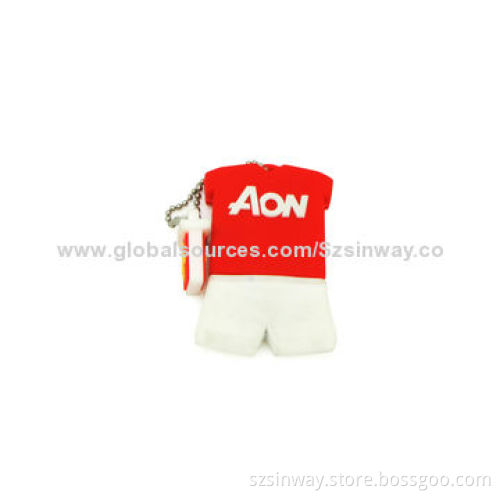 Promotional Football Shirt USB Flash Drive with Up to 32GB Capacity
